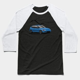 Blue Civic EG Baseball T-Shirt